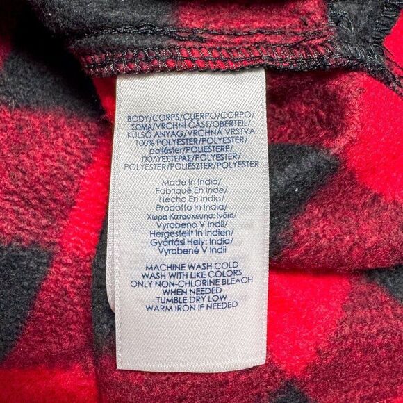 Chaps Buffalo Check Flannel Shacket Mens XL Black Red Plaid Lumberjack Outdoor‎ - Picture 11 of 14